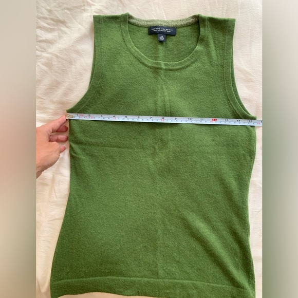 Banana Republic - Sweater Vest Wool/Cashmere - size XS - Green - Picture 4 of 6
